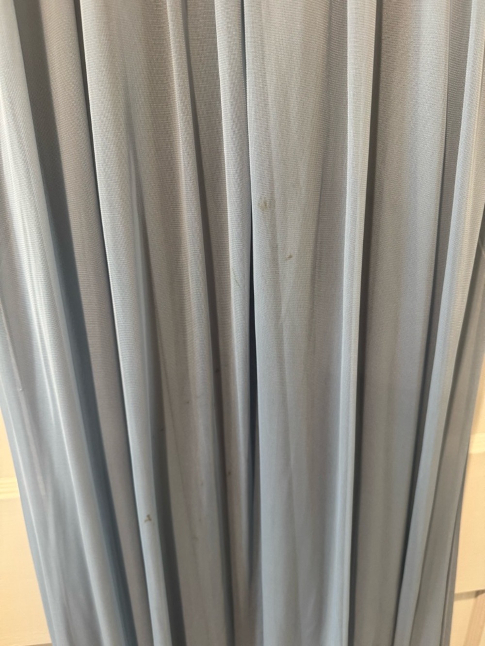 Azazie Dusty Blue Wrap Maxi Dress with Flutter Sleeves in Size A6 - Picture 5 of 8